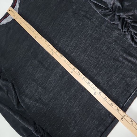 Muk Luks Rouched SleeveTop TL - Picture 7 of 14